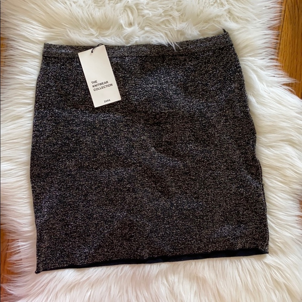 Zara glitter mini skirt